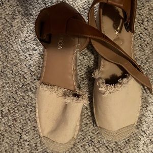 Brown and tan nautica shoes